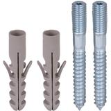 Zestaw montażowy z 2 śrubami M 10x220 mm, stal nierdzewna NIRO i 2 kołkami fi 12 mm