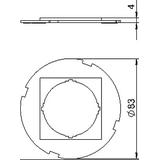 US80A, PŁYTA POKRYWOWA DO MONT.OSPRZĘTU