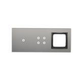 Simon 54 Touch Panel dotykowy S54 Touch 3 moduły 1 pole dotykowe + 4 pola dotykowe + 1 otwór na osprzęt S54 burzowa chmura DSTR3140/72 KONTAKT