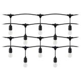 Girlanda oświetleniowa - 1 sznur 20 m (20 opraw) + 20 żarówek LED 1W E27, 3000K + 1 żarówka gratis