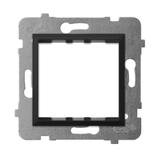 ARIA Adapter podtynkowy systemu 45 do serii Aria kolor czarny metalik AP45-1U/m/33 OSPEL