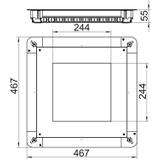 UGD55 350-3 9R, Puszka podpodłogowa SYSTEM 55