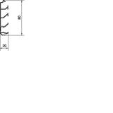 tehalit.SL Podstawa 20x80 dla LED czarny SL200801LED HAGER