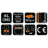 Spodnie robocze, rozmiar XL/56, odpinane kieszenie i nogawki