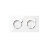 Simon 100 Panel 2-krotny: 2 gniazda z 2 zintegrowanymi ładowarkami USB SmartCharge 21 A biały