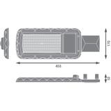 Oprawa uliczna URBAN LITE L 100W 865 IP65 GY