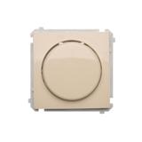 Simon Basic Ściemniacz naciskowo-obrotowy jednobiegunowy do LED ściemnialnych 230V beż