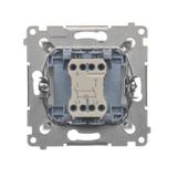 Simon 54 Łącznik dwubiegunowy z podświetleniem LED 10A 250V szybkozłączka biały DW2L.01/11 KONTAKT