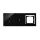 Simon 54 Touch Panel dotykowy S54 Touch 3 moduły 2 pola dotykowe pionowe + 1 pola dotykowe + 1 otwór na osprzęt S54 księżycowa lawa DSTR3310/74 KONTAKT