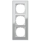 Ramka SENTIA 3x Szkło  IP 20 srebrna