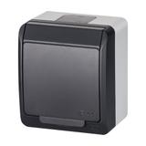 HERMES gniazdo 2P+Z IP 44 antracyt