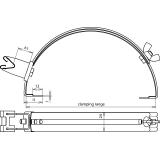 Wspornik dachowy z grip, wys. 20 mm, stal nierdzewna NIRO 206809 DEHN