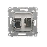 Simon 54 Gniazdo HDMI+RJ45 kat.6. biały