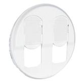 CELIANE - PLAKIETKA DO GNIAZD PODWÓJNYCH RJ45 BIAŁA, Legrand