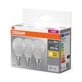 Lampa LED BASE Classic P40 4,9W/827 230V plastik E14 FS3 OSRAM