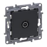 NILOE SELECTION - GNIAZDO TV - 9.5 MĘSKIE KOŃCOWE DO INSTALACJI TYPU GWIAZDA 1 DB ANTRACYT, Legrand