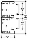 tehalit.GBA Podstawa 50x131mm aluminium anodyzowany GBA501311ALU HAGER