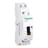 Stycznik modułowy z ręcznym sterowaniem, Acti9 iCTK50r-25-20-230 25A 2NO 5060Hz 230/240 VAC, bez moż