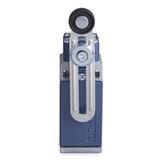 Łącznik w obudowie metalowej, 1NC+1NO, dźwignia z rolką tworzywową