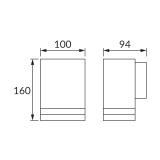 Oprawa hermetyczna BRUNO GU10 C BLACK