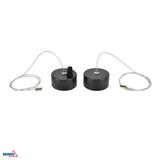 ROZETA SUFITOWA OKRĄGŁA CZARNA Z LINKĄ 100CM