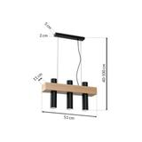 lampa wisząca West Black 3xGU10 MLP5510 Milagro