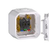 NOWE PLEXO - GN. SCHUKO 2P+Z ZACISKI AUTO KOMPLET NATYNKOWY 16 A-250V BIAŁE 069770L LEGRAND