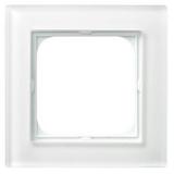 SONATA Ramka pojedyncza - kolor białe szkło R-1RG/31