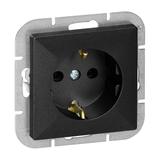 Gniazdo pojedyncze podtynkowe 2P+Z Schuko Pearl, 16A, 250V, PT-17P, czarny OR-OE-7705(GS)/B ORNO