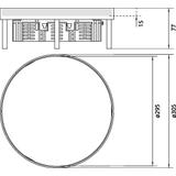 tehalit.VE-EE Pokrywa pełna IP54 5kN EKR12 fi306 15mm stal nierdzewna EKR120BL15 HAGER