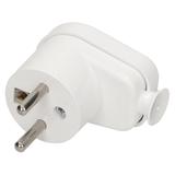 Wtyczka kątowa biała WT-16/BIAŁY ORNO