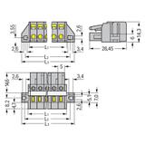 Gniazdo MCS‑MIDI Classic 13‑biegunowe szare raster 5mm 231‑113/027‑000 /25szt./ WAGO