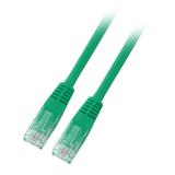 Patchcord RJ45 U/UTP kat. 6 PVC CCA zielony 1m