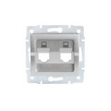 Adapter gniazda RJ45 LOGI 02-1419-043 srebrny 25938 KANLUX
