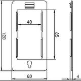 CP45-TP M, PŁYTKA WSPORNIKA