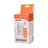Gniazdo meblowe 2x2P+Z schuko biało-srebrne OR-GM-9005/W-G(GS) ORNO