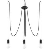 Sollux Żyrandol EDISON 3 czarny SL.0370
