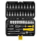 Klucze nasadowe 1/4", zestaw 46 szt.