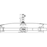 Uchwyt do iglicy 10 mm na kalenicę, z taśmą, NIRO