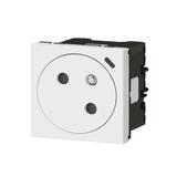 Mosaic - Gniazdo 2P+Z 16A - 250 V - Przekręcone Pod Kątem 45O - Automatycze Zaciski Sprężynowe - Bi 077148L LEGRAND