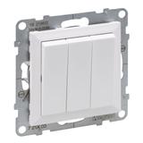 SUNO - Łącznik potrójny - 20 AX - 250 V~ - zaciski śrubowe, Biały, Legrand
