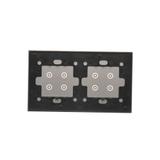 Simon 54 Touch Panel dotykowy S54 Touch 2 moduły 4 pola dotykowe + 4 pola dotykowe srebrna mgła DSTR244/71 KONTAKT