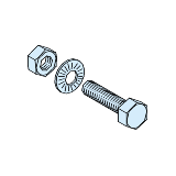 Rozdzielnice PrismaSet, śruby do szyn miedzianych M8x20 20sztuk