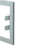 tehalit.BR65/BRS Maskownica przebicia 65x130, jasnoszara BR65130W7035 HAGER