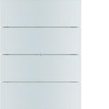 BERKER B.IQ Przycisk poczwórny komfort aluminium 75164594 HAGER