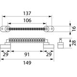 Listwa zaciskowa LZPB-16P OPATÓWEK