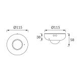 Czujnik ruchu AGENT PIR WHITE