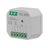 Przekaźnik bistabilny podtynkowy do podświetlanych przycisków z przekaźnikiem inrush 160A/20ms BIS-408-LED F&F
