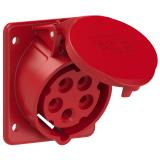 Gniazdo tablicowe skośne IP44 16A 400V 3P+N+Z 75x80