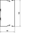 tehalit.LFS Kanał stalowy 60x150mm, biały LFS6015009016 HAGER
